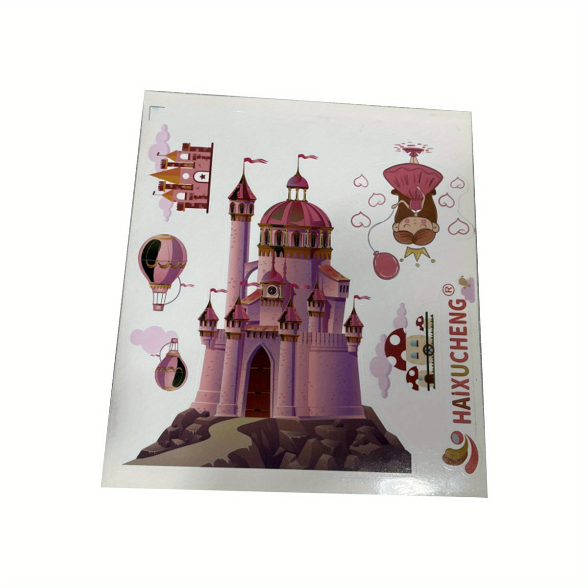 2pcs Set 41.37*28.57*19.11 inch Multi Bookcase Wider Desktop Table and Chair Set Cartoon Pattern Adjustable Height Study Drawer Table with Chair