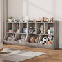 Kids Bookshelf and Bookcase Toy Storage Multi Shelf with Cubby Organizer Cabinet for Boys Girls, for Children Playroom Hallway Kindergarten School