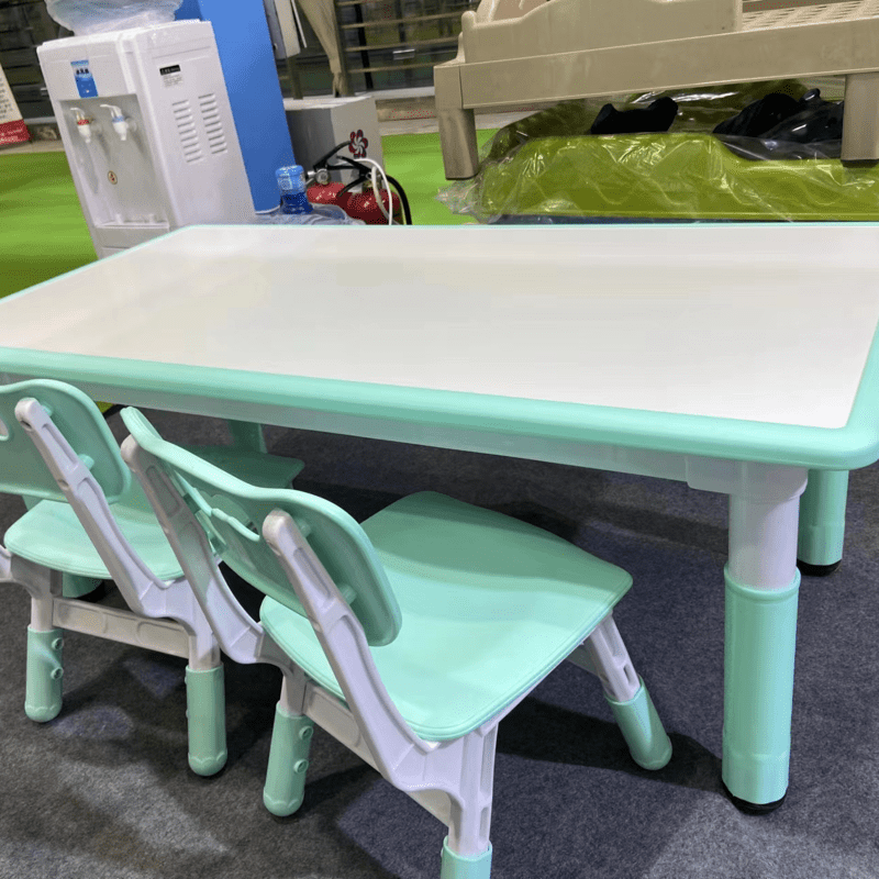 Kids Table and Chairs Set with 6 Seats for Ages 2-10 Arts & Crafts Table New