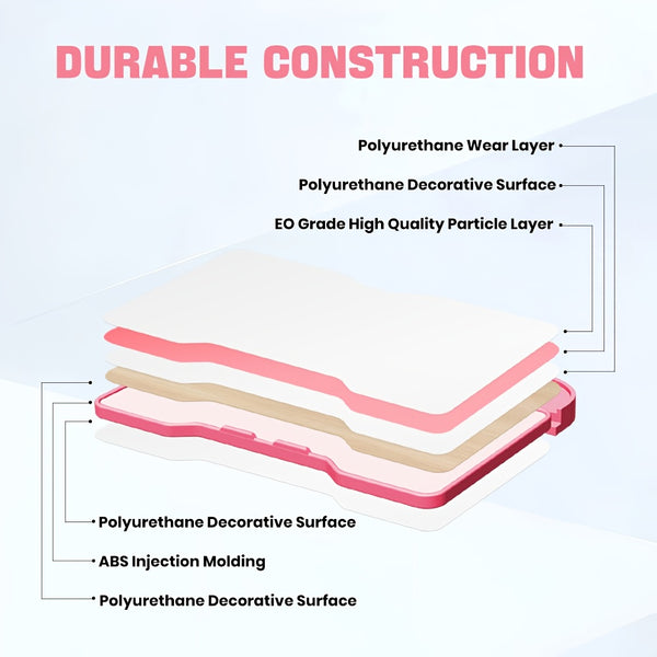 Study Table And Chair Set - Height-adjustable, Tilting Tabletop, Ergonomically Designed Table And Chair for Kids, Primary School Students And Teenagers Aged 3-18 Years (pink, Blue, Grey). Car Accessories, Christmas Gifts