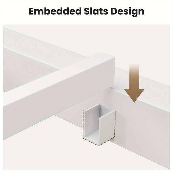 Loft Bed with L-Shaped Desk, Twin Size Bed with LED Lights and Charging Station, Twin Metal Loft Bed Frame with Drawers and Shelve, 13.4\